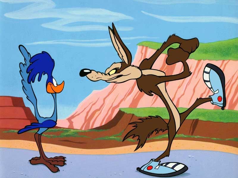 Roadrunner if he catches you you're through